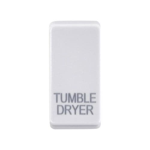Saxby Grid Rocker Cover Marked "Tumble Dryer" - White GDRTDWH By Saxby Electrical