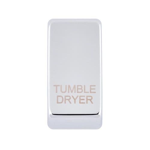 Saxby Grid Rocker Cover Marked "Tumble Dyer" - Polished Chrome GDRTDPC By Saxby Electrical