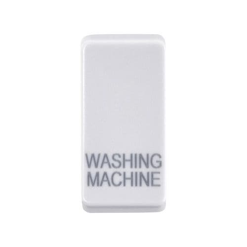 Saxby Grid Rocker Cover Marked "Washing Machine" - White GDRWMWH By Saxby Electrical