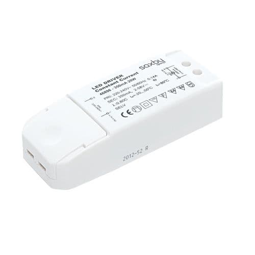 Saxby LED Driver Constant Current 20w 350mA 46896 By Saxby Electrical