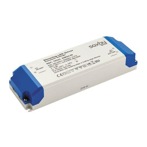 Saxby LED Driver Constant Voltage Dimmable 24v 50w 79333 By Saxby Electrical