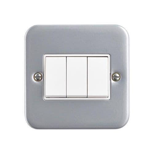 Saxby Metal Clad 10AX 3G 2-Way Switch MC103 By Saxby Electrical