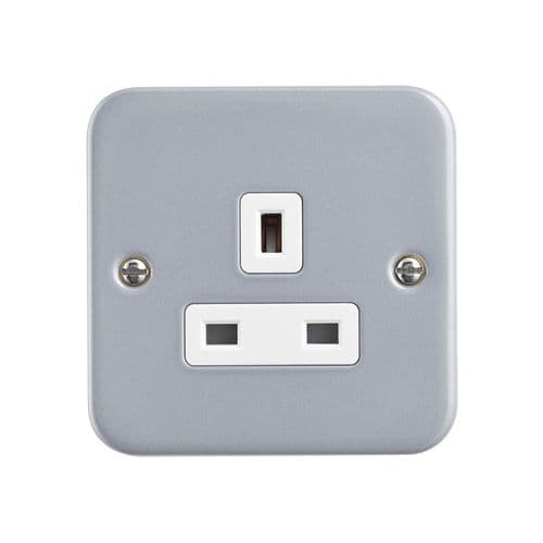 Saxby Metal Clad 13A 1G SP Unswitched Socket MC431 By Saxby Electrical