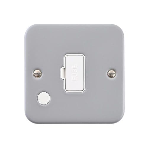 Saxby Metal Clad 13A Unswitched Fused Spur Unit with Flex Outlet MC325 By Saxby Electrical