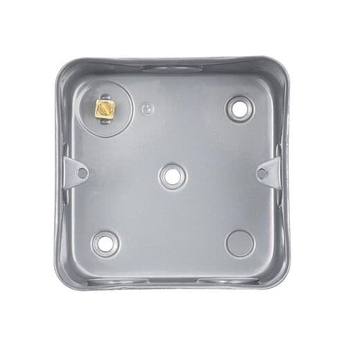 Saxby Metal Clad 1G Surface Metal Box With KO'S MC901 By Saxby Electrical