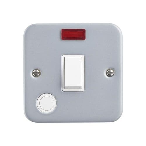 Saxby Metal Clad 20A 1G DP Switch With Flex Outlet And Neon MC273 By Saxby Electrical