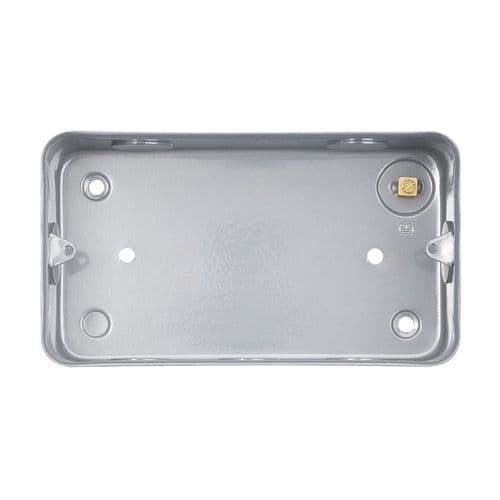 Saxby Metal Clad 2G Surface Metal Box With KO'S By Saxby Electrical