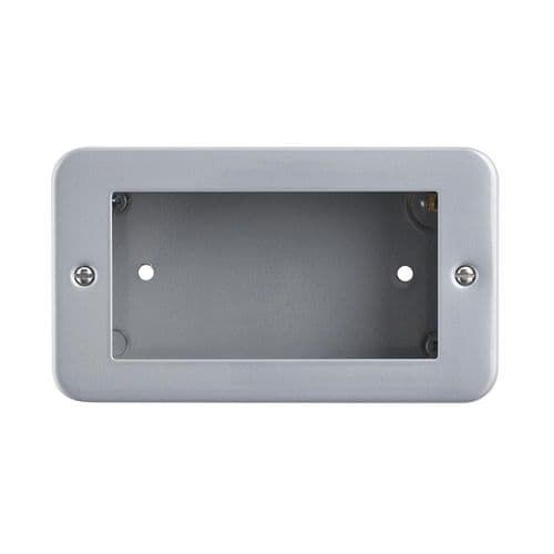 Saxby Metal Clad 4G Modular Faceplate ( 4 Modules ) MCMFP4 By Saxby Electrical