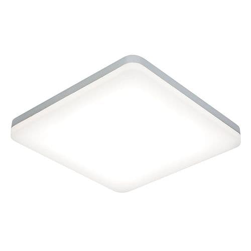 Saxby Noble 300mm Square Flush IP44 22w Cool White 54487 By Masive Lighting