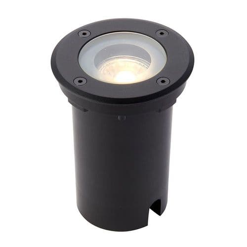 Saxby Pillar Round Black IP65 50w 103851 By Massive Lighting