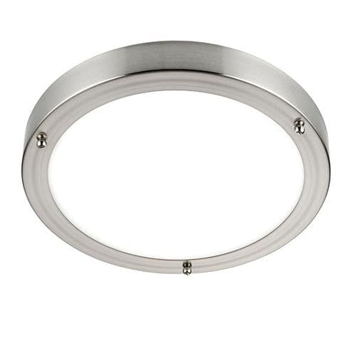 Saxby Portico LED CCT IP44 9W Satin Nickel 54675 By Massive Lighting