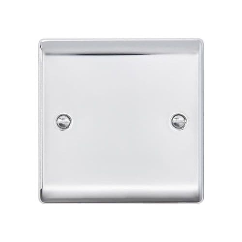 Saxby Raised Screwed 1G Blanking Plate - Polished Chrome RS881PC By Saxby Electrical