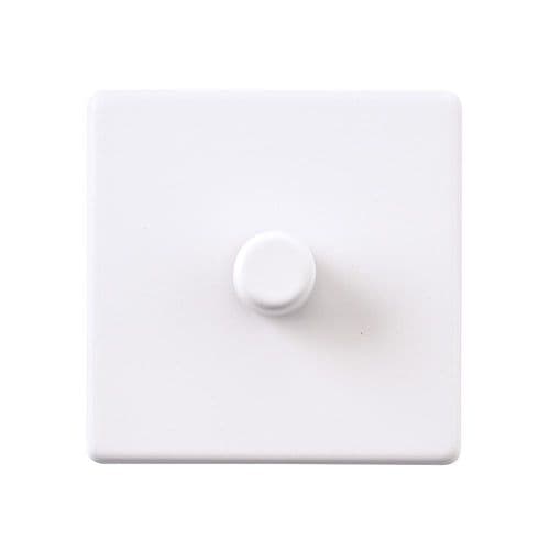 Saxby Screwless 1G LED Dimmer 5-100W - Matt White SL661WH By Saxby Electrical