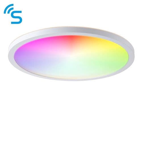 Saxby Smart Halo IP44 18w Warm White 96197 By Massive Lighting