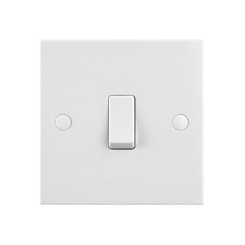 Saxby Square Edge 10AX 1G 1-Way Switch SE100 By Saxby Electrical