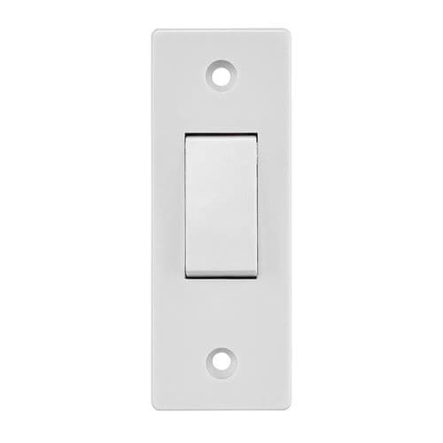 Saxby Square Edge 10AX 1G 2-Way Architrave Switch SE105 By Saxby Electrical