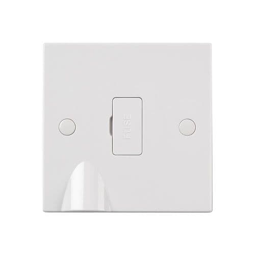 Saxby Square Edge 13A Unswitched Fused Spur Unit with Flex Outlet SE325 By Saxby Electrical