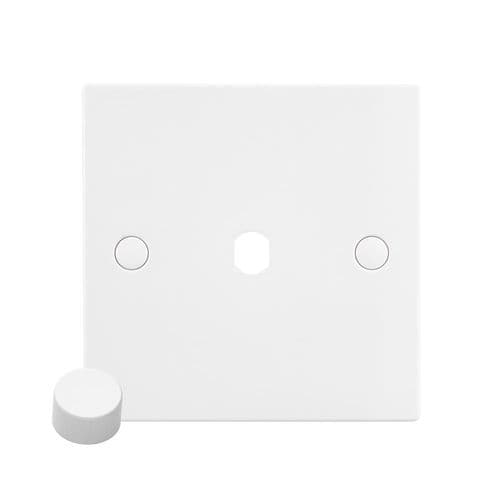 Saxby Square Edge 1G Dimmer PLate With Dimmer Cap SE81DIM By Saxby Electrical