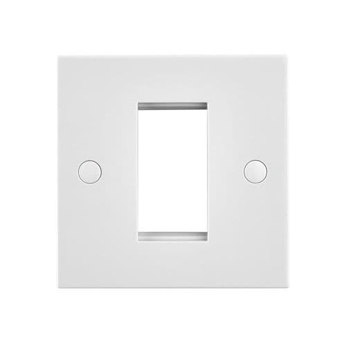 Saxby Square Edge 1G Modular Faceplate ( 1 Module ) SEMFP1 By Saxby Electrical