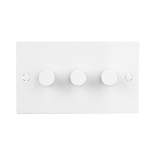 Saxby Square Edge 3G LED Dimmer 5-100W SE663 By Saxby Electrical