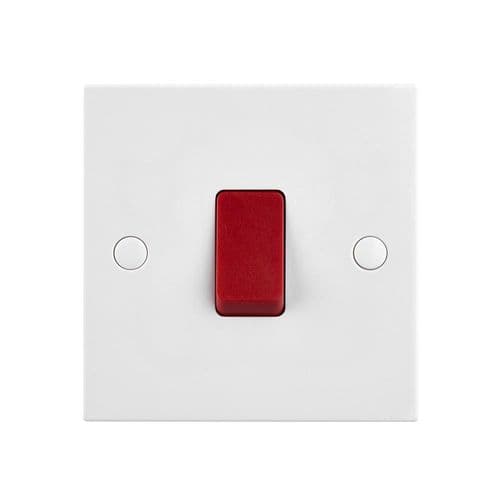 Saxby Square Edge 45A 1G DP Switch SE552 By Saxby Electrical