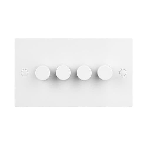 Saxby Square Edge 4G LED Dimmer 5-100W SE664 By Saxby Electrical