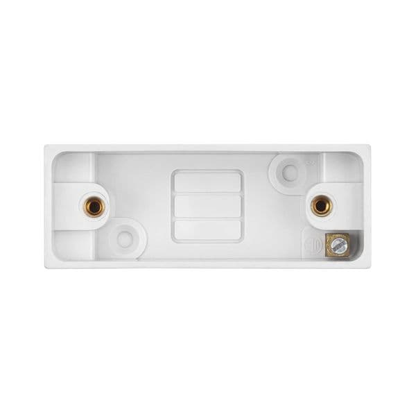 Saxby Square Edge Single 16mm Architrave Pattress Box SEPA16 By Saxby Electrical