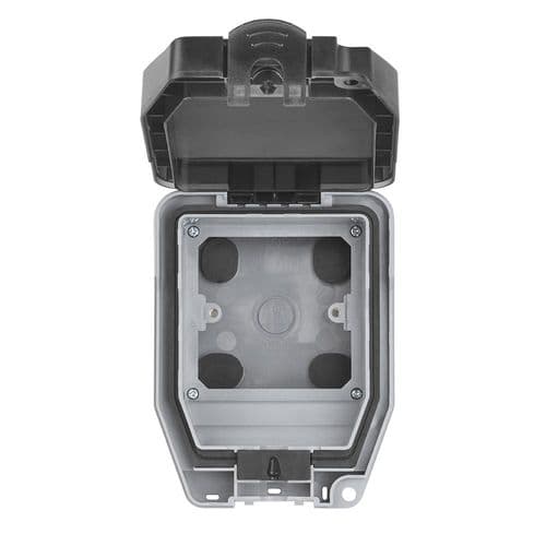 Saxby Weatherproof 1G Empty Enclosure WP1E By Saxby Electrical