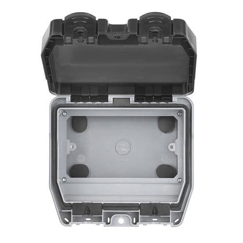 Saxby Weatherproof 2G Empty Enclosure WP2E By Saxby Electrical