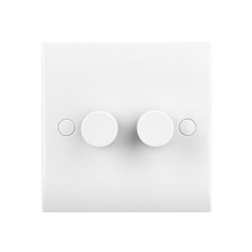 Sxby Curved Edge 2G LED Dimmer 5-100W CE662 By Saxby Electrical