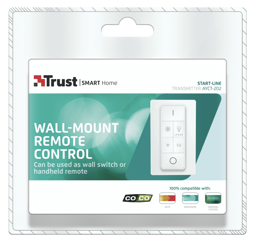 Trust Smart Home AYCT-102 Telecomando 16 Canali Per Luci E Dispositivi Wireless - Portata 30m - 3