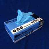 Nitrile gloves - box 100 powder-free