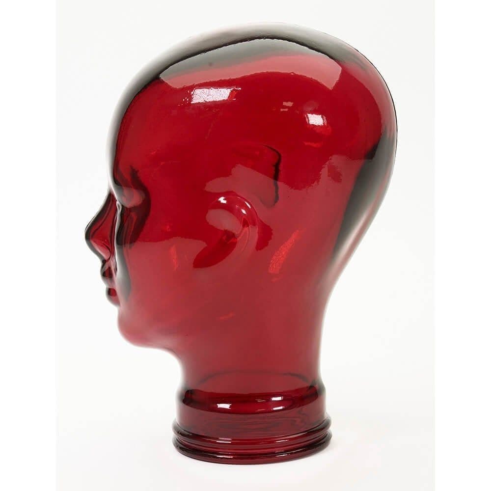 Glass Display Head RED