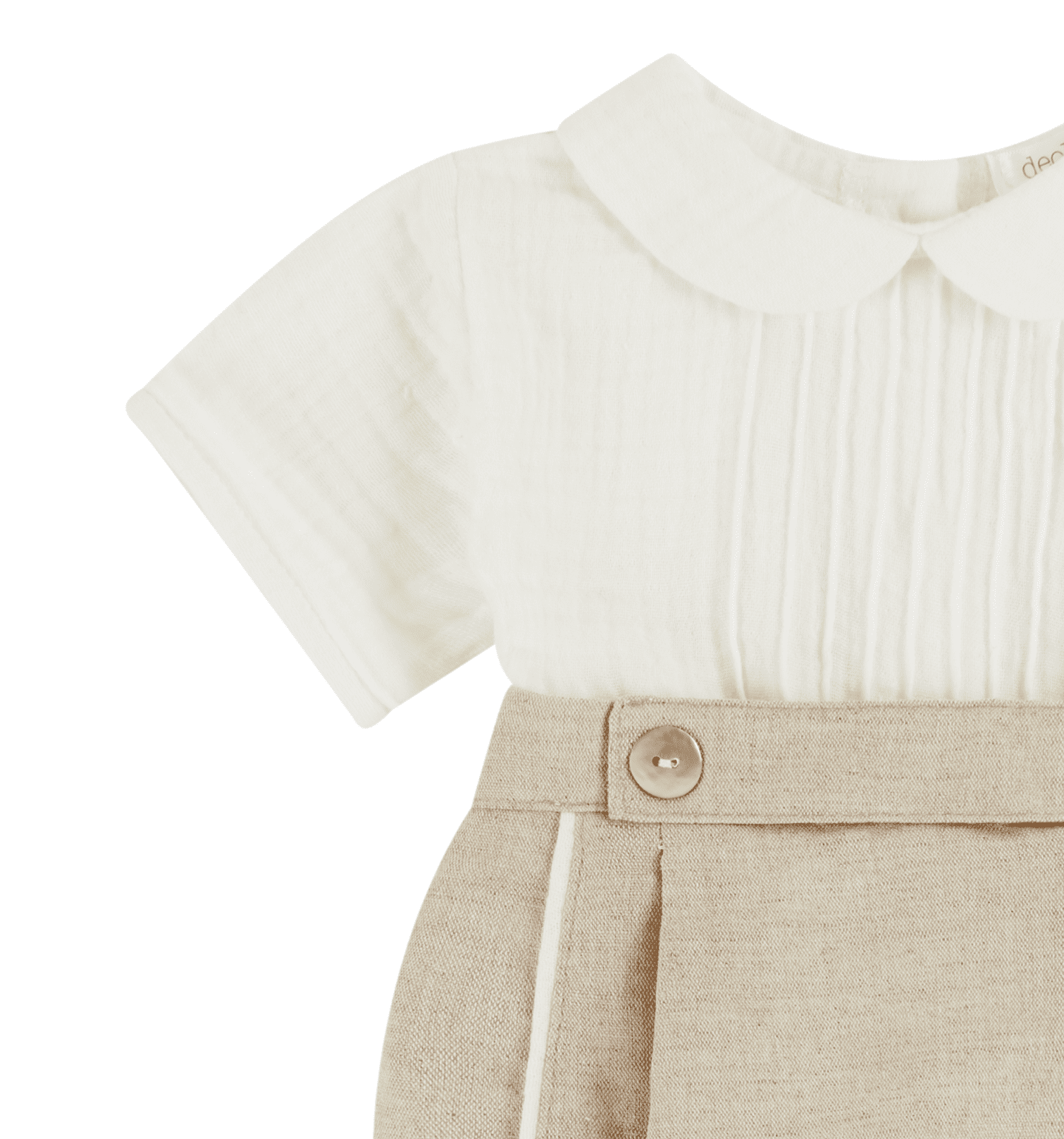 Deolinda Baby Boys Linen 2 Piece Shorts Set 236111