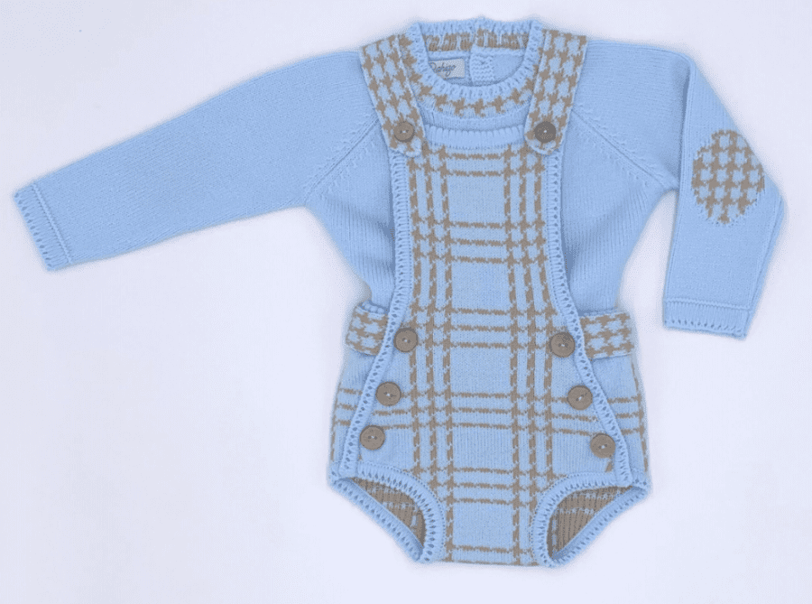 Rahigo AW23 Baby Boys H-Bar Blue & Camel Set 23228