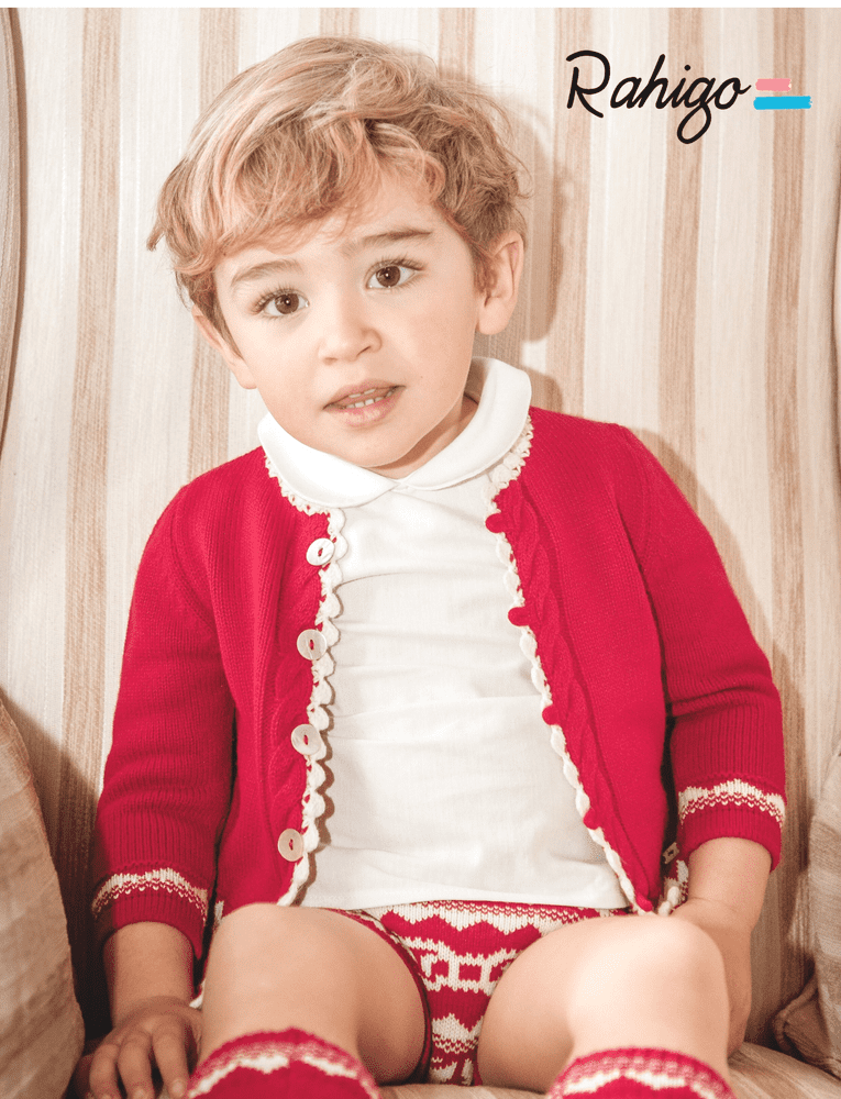 Rahigo AW23 Red Boys 3 Pc Jam Pants Set 23299