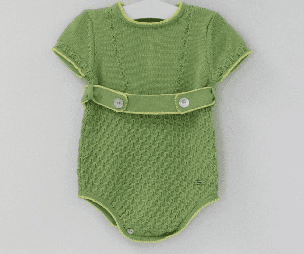 Rahigo Baby Boys Green Knitted Romper 23186