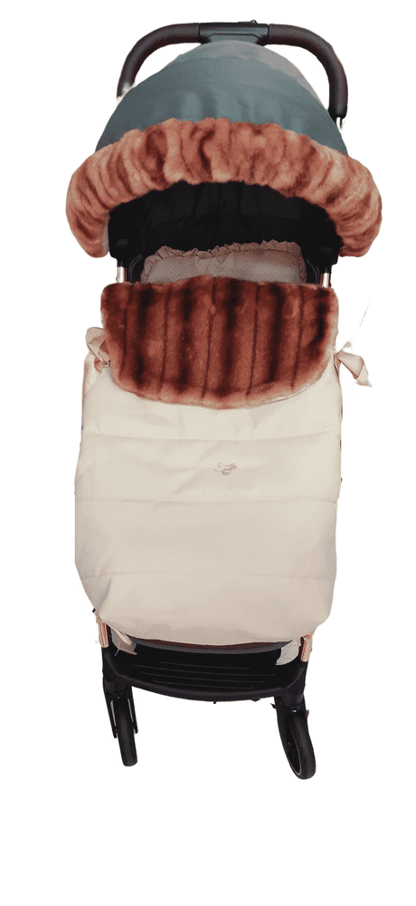 Spanish Beige Leatherette Newborn Pushchair Insert