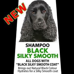 Black Silky Smooth Shampoo - 5 Litre (20L Diluted) Cocker Spaniel, Flat Coated Retriever, Rottweiler