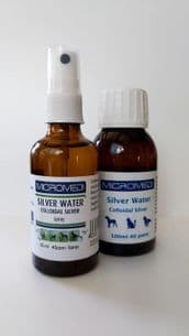COLLOIDAL SILVER 40 ppm, 100ml with Spray by MICROMED