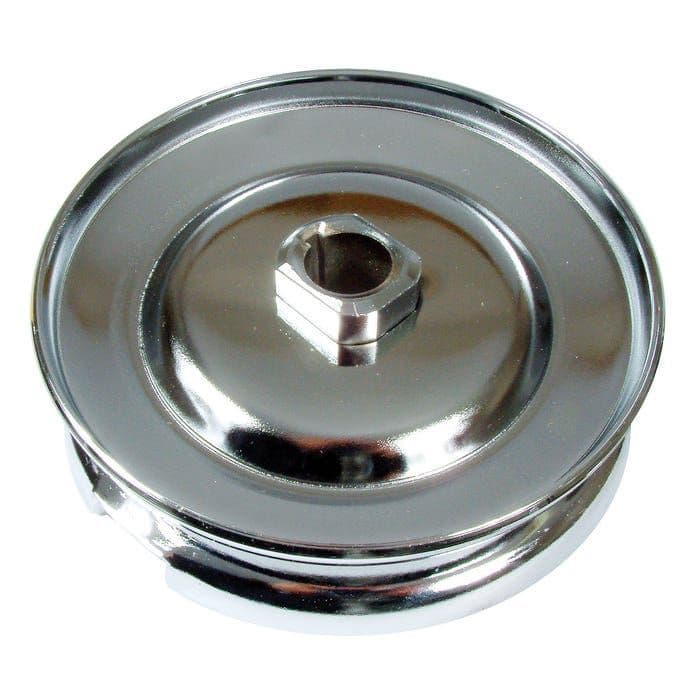 Alternator or Dynamo Pulley 1200-1600cc 12V Chrome: Beetle 1960-1979, T2 Bay 1968-1979, T2 Split 196