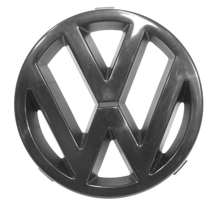 Black VW Grille Badge 125mm: T25 1988-1992