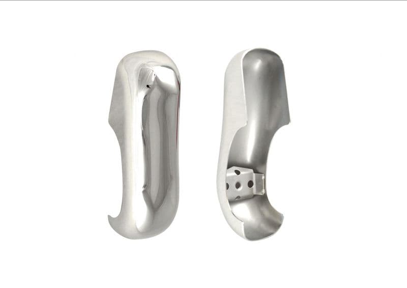 Bumper overriders for VW Beetle with blade bumpers chrome a pair