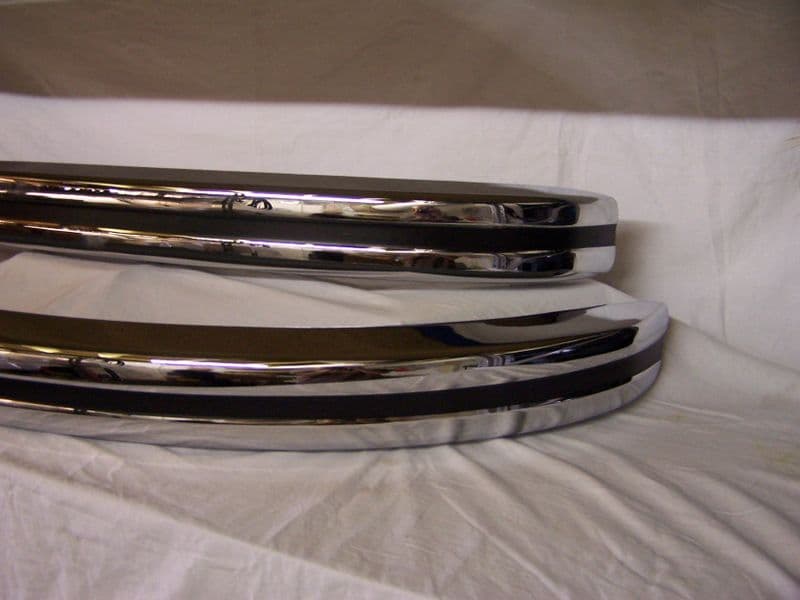 Bumper, Pair T1 1968 to 1974 best quality chrome