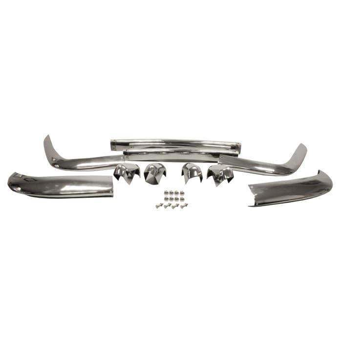 Bumper Set European Spec Stainless Steel VW Karmann Ghia EU 67-69: Karmann Ghia 1967-1969