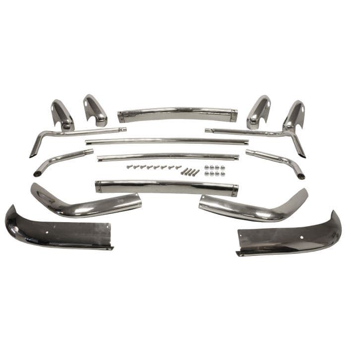 Bumper Set US Spec Stainless Steel: Karmann Ghia 1967-1969