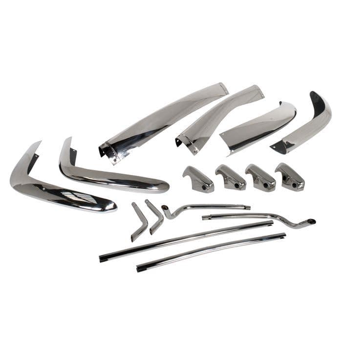 Bumper Set US Spec Stainless Steel VW Karmann Ghia 55-66: Karmann Ghia 1960-1966