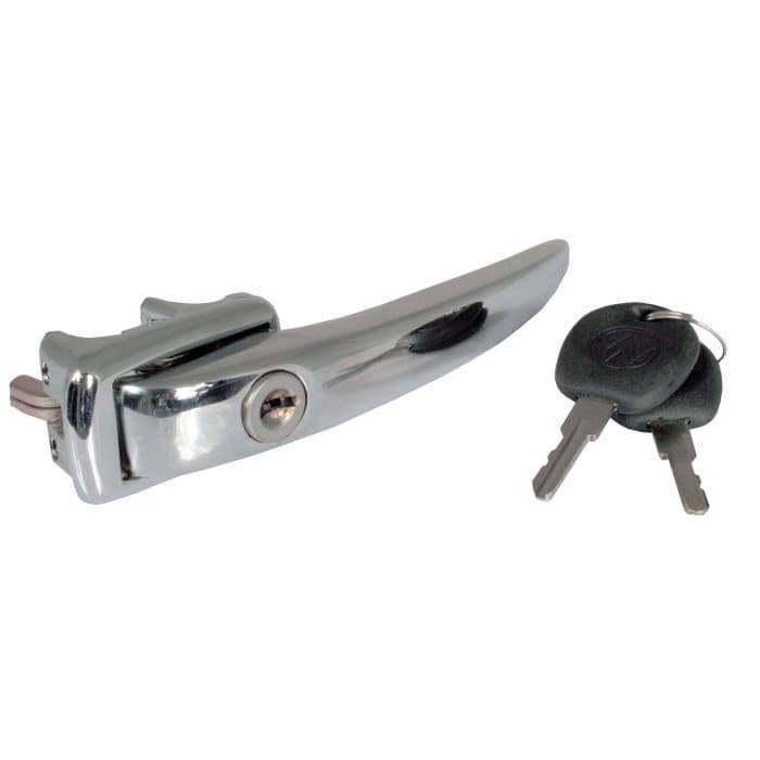 Cab Door Handle with Keys Chrome: T2 Split 1955-1960