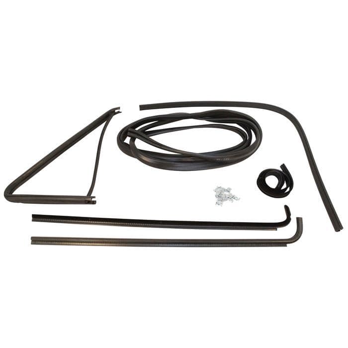 Cab Door Seal Set with Fixed Quarter Light: T25 1980-1992