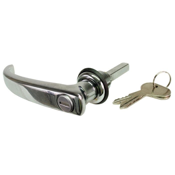 Cargo Door Handle with Keys Long: T2 Split 1966-1967